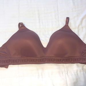 Pink victoria’s secret  bra .. nice color brown size 36DD good conditions ..